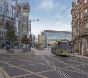 An artist’s impression of the new Metrolink Exchange Square stop