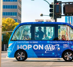 AAA and Keolis launch first public self-driving shuttle in downtown Las Vegas