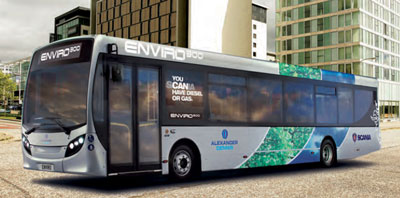 ADL Enviro300 Scania gas-powered bus