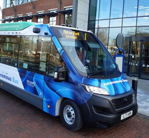 Zero-emission autonomous bus service begins trials in UK-first