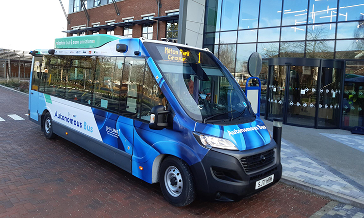 Zero-emission autonomous bus service begins trials in UK-first