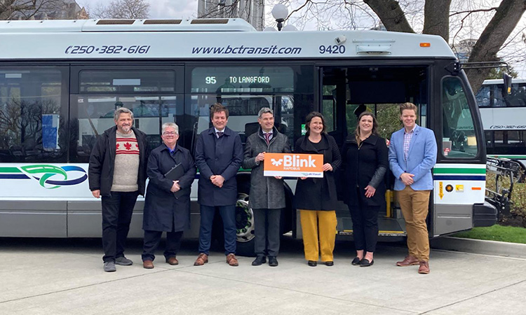 BC Transit launches Blink RapidBus line between West Shore and downtown Victoria, Canada