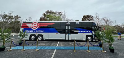 Broward County Transit launches historic electric express coach bus
