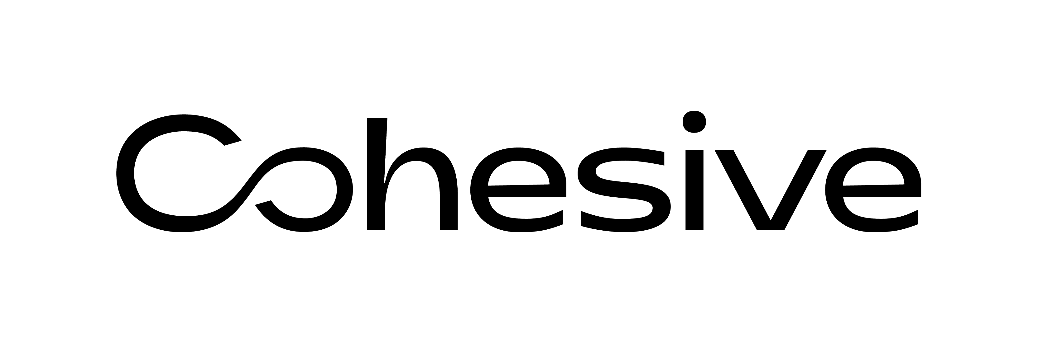 Cohesive logo in black