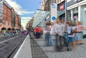 Artists impression of how Corporation Street will look