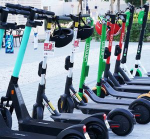 TIER, Careem, Skrrt, Lime and Arnab e-scooters in Dubai
