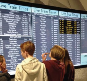 Live travel information can help passengers chose alternative routes if disruption occurs on their desired route