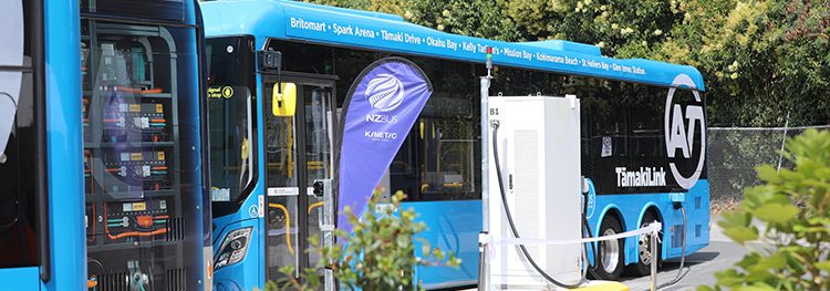 New Zealand electric bus depot