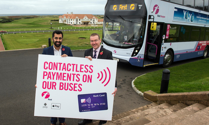Contactless payments come to all First Glasgow buses