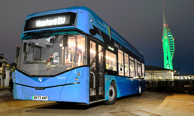 Portsmouth's first zero-emission electric buses hit the road