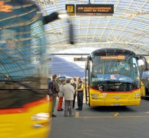 True plus for passengers: HaCon technology delivers real-time data on the current schedule situation (Photo: PostBus Switzerland Ltd).