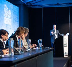 A panel of transport experts during a debate at Intelligent Transport Conference 2018