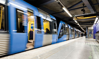 Introducing new rolling stock to Stockholm Metro