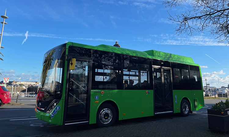 New zero-emission bus to be trialled on the island of Jersey