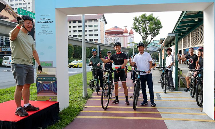 New cycling paths enhance active mobility in Bukit Panjang, Singapore