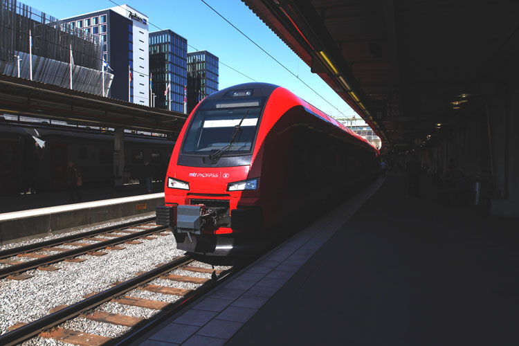 MTR Express train in Stockholm Sweden