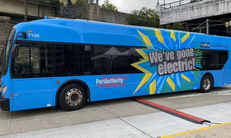 Pittsburgh Regional Transit zero-emission bus