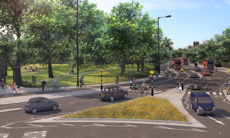 New section of cycle route opens in southeast London
