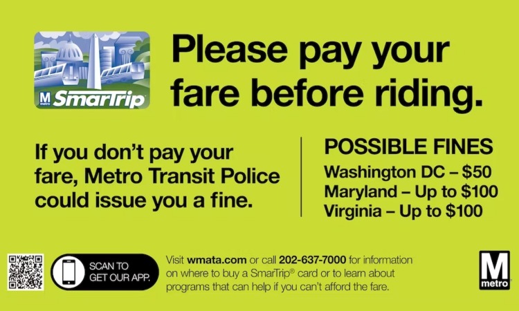 WMATA launches warning campaign to deter fare evasion