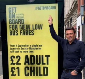 Greater Manchester becomes first major conurbation outside London to cap bus fares