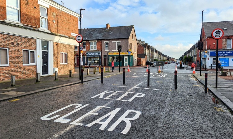 New measures installed to improve active travel in Heaton, Newcastle