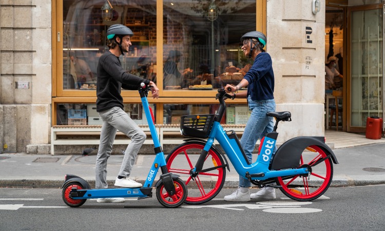 Dott’s shared e-scooters and e-bikes join KVB app