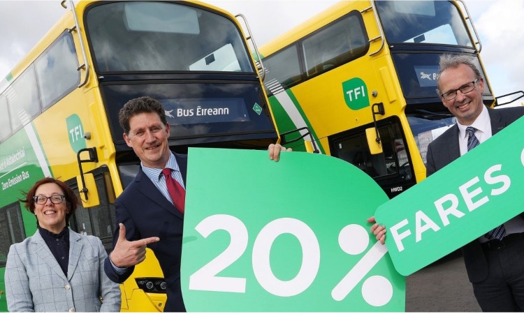 NTA announces 20 per cent reduction in bus fares outside Dublin
