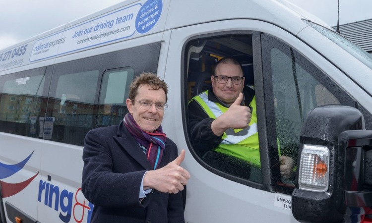 National Express announces expansion of Ring and Ride minibus service