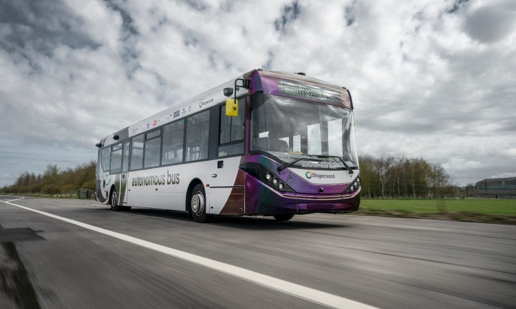 Stagecoach and partners begin testing UK’s first autonomous bus