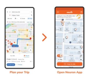 Neuron integrates with Google Maps