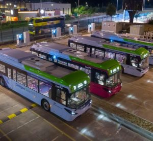 First Bus celebrates completion of UK's largest EV charging hub in Glasgow