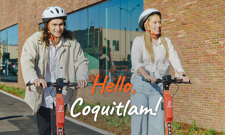 Neuron selected to launch Coquitlam's first e-scooter programme