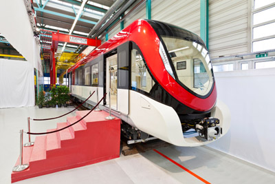 New Inspiro metro vehicles unveiled for Riyadh