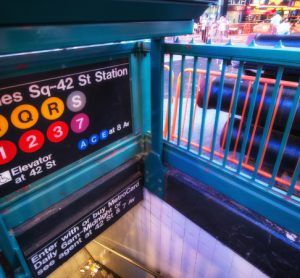 New York City MTA subway at Times Square