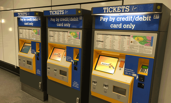 Cashless ticket machines are being trialled on Tyne and Wear Metro