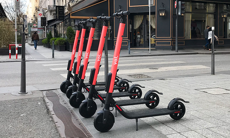 Voi scooters