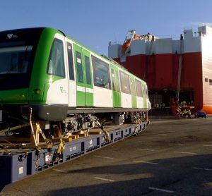 The first train for the Line 1 of the Metro of Lima in Peru has been shipped