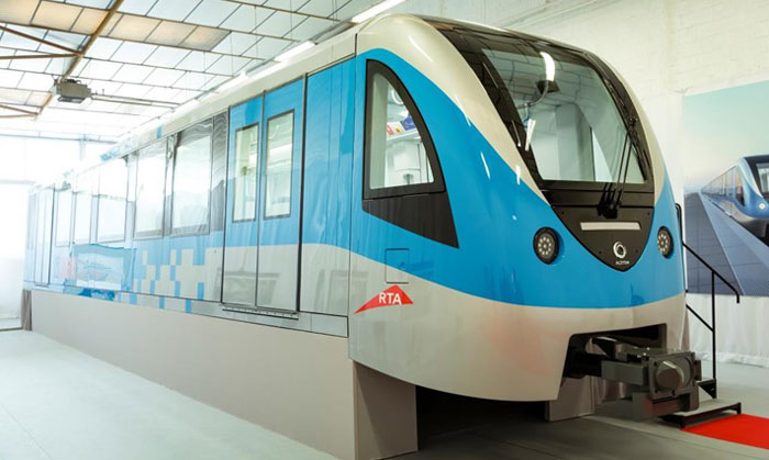 RTA inspects progress and mock-up Route 2020 train for Dubai Metro
