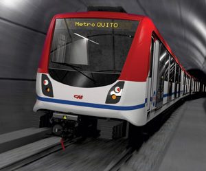 Quito Metro signs agreement for the supply of 18 six-car trains