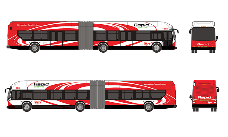 San Diego MTS Board approves new all-electric rapid bus route