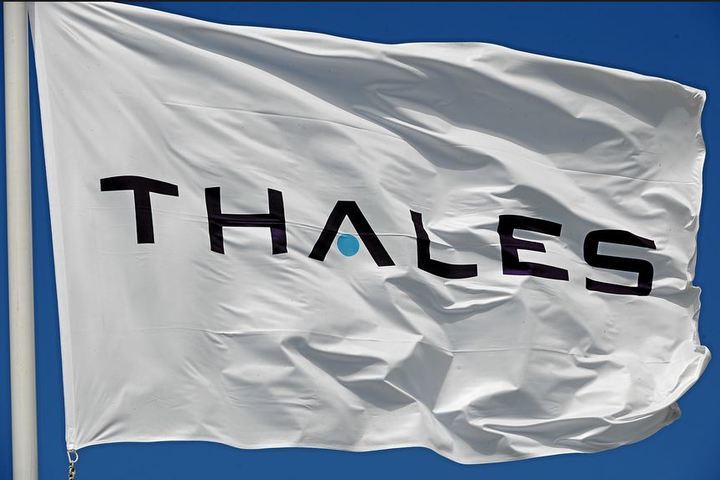 Thales logo on flag