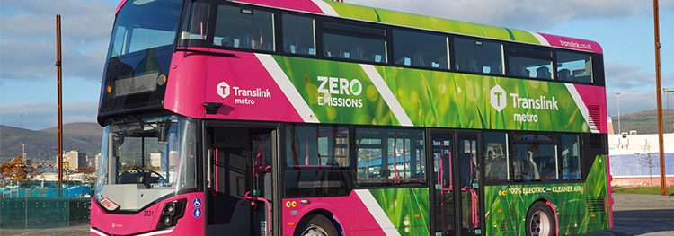 Translink Metro buses achieve 1.5 million emissions free miles in Belfast