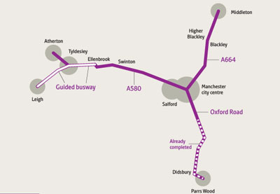Transport for Greater Manchester bus priority routes