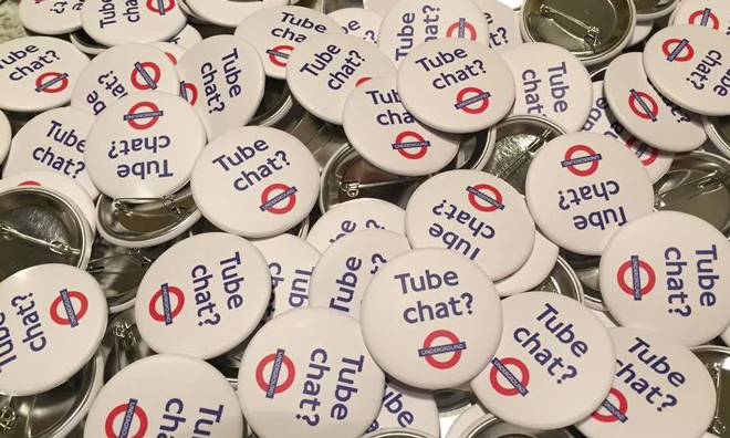 Tube chat London new badge draws attention