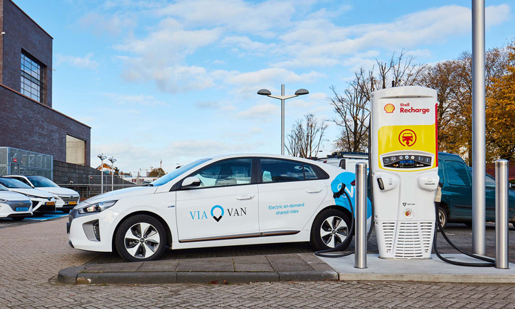 ViaVan and Shell launch fast-charging EV shared ride project in Amsterdam