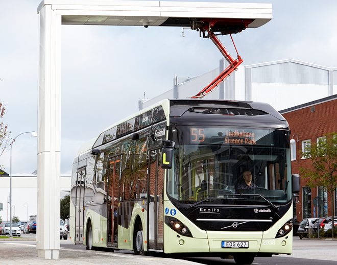 Bus service in Swedish town of Värnamo goes electric