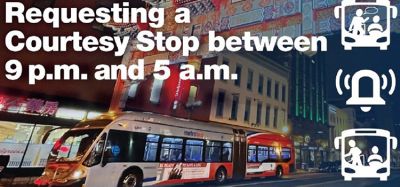 WMATA introduces courtesy stops for night time Metrobus customers