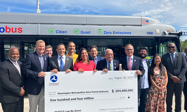 WMATA secures $104 million grant to accelerate transition to zero-emission buses