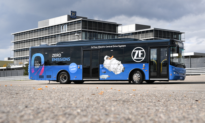 A new electric central drive for city buses has been unveiled by ZF