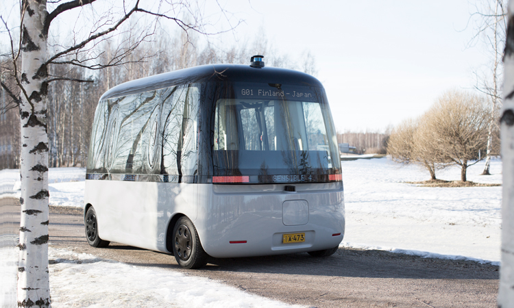 The first all-weather autonomous-driving bus debuts in Helsinki